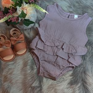 Cute baby girl summer romper. Shoes not included.